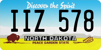 ND license plate IIZ578