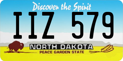 ND license plate IIZ579