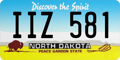 ND license plate IIZ581