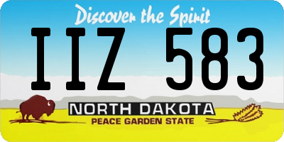 ND license plate IIZ583