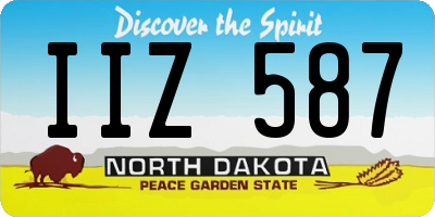 ND license plate IIZ587