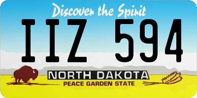 ND license plate IIZ594