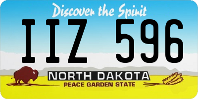 ND license plate IIZ596