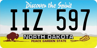 ND license plate IIZ597