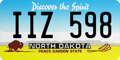 ND license plate IIZ598