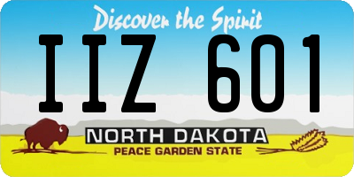 ND license plate IIZ601