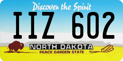 ND license plate IIZ602