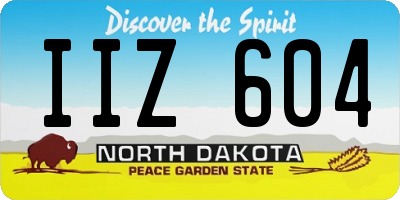 ND license plate IIZ604