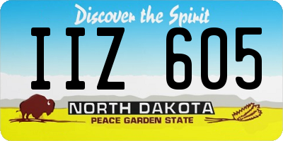 ND license plate IIZ605