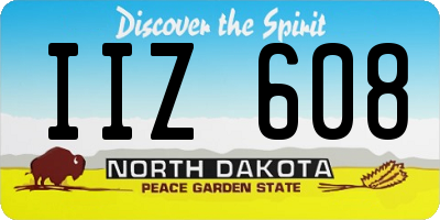ND license plate IIZ608