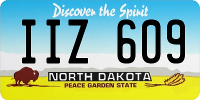 ND license plate IIZ609