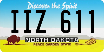 ND license plate IIZ611