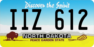 ND license plate IIZ612
