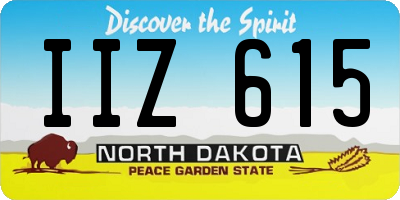 ND license plate IIZ615