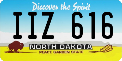 ND license plate IIZ616