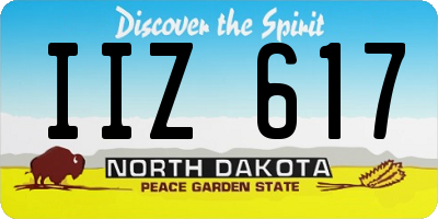 ND license plate IIZ617