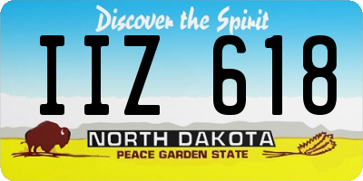 ND license plate IIZ618