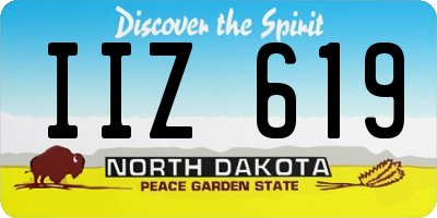 ND license plate IIZ619