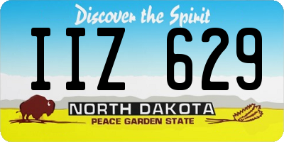ND license plate IIZ629