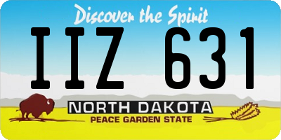ND license plate IIZ631