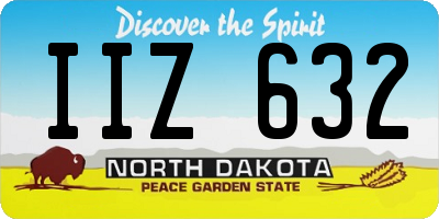 ND license plate IIZ632