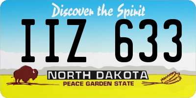 ND license plate IIZ633