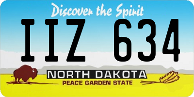 ND license plate IIZ634