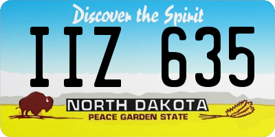 ND license plate IIZ635