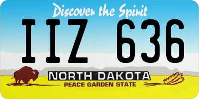 ND license plate IIZ636