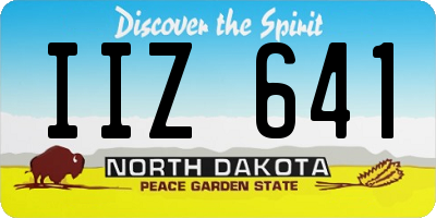 ND license plate IIZ641