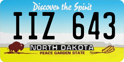 ND license plate IIZ643