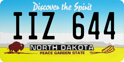 ND license plate IIZ644
