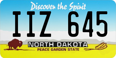 ND license plate IIZ645