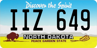 ND license plate IIZ649