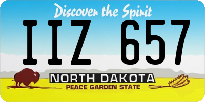 ND license plate IIZ657