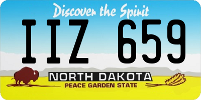 ND license plate IIZ659