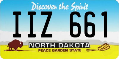 ND license plate IIZ661