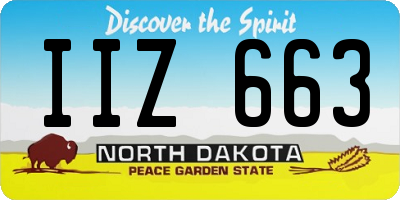 ND license plate IIZ663
