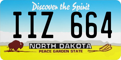 ND license plate IIZ664