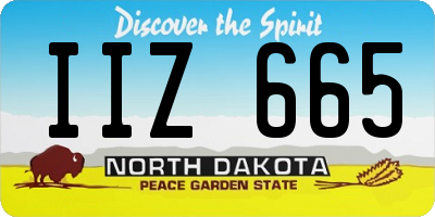 ND license plate IIZ665