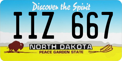 ND license plate IIZ667