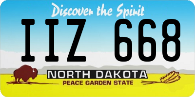 ND license plate IIZ668