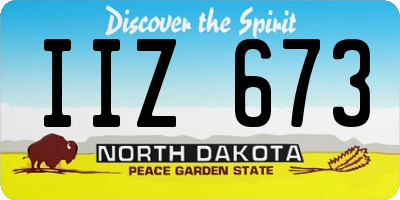ND license plate IIZ673