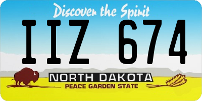 ND license plate IIZ674
