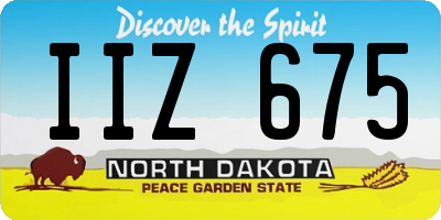 ND license plate IIZ675