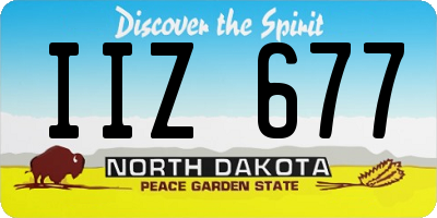 ND license plate IIZ677