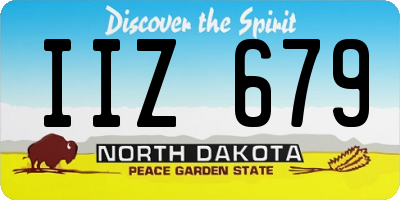 ND license plate IIZ679