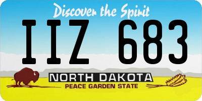 ND license plate IIZ683
