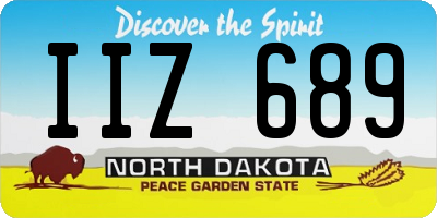 ND license plate IIZ689