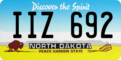 ND license plate IIZ692